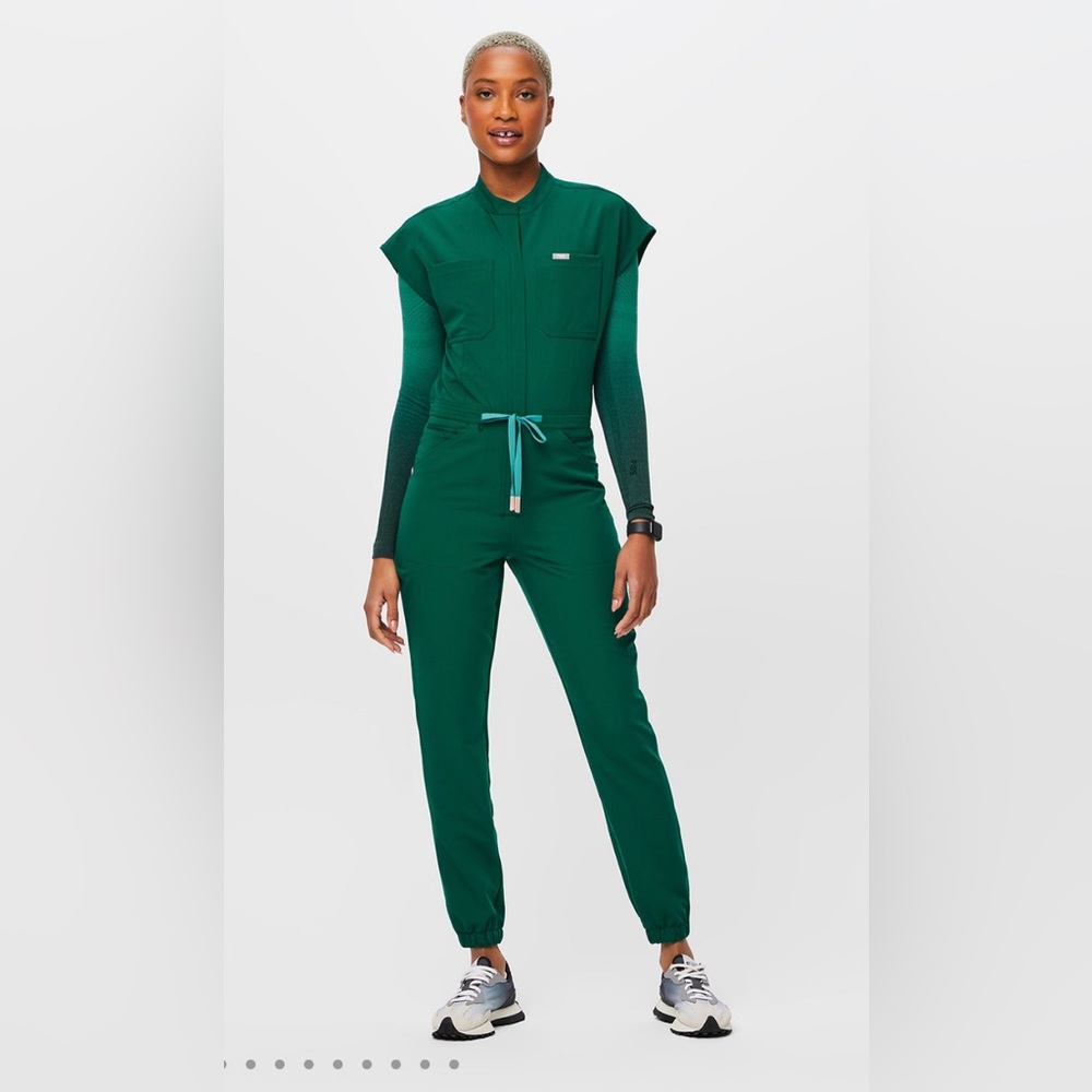 Brand New Rafaela Zamora Jumpsuit Jogger Scrub Hunter Green- Very Limited!!